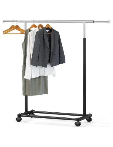 Perchero de Ropa Simple Houseware Negro Extensible 77-119 cm