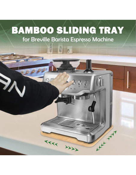 Deslizador de Bambú para Máquina de Espresso Breville 870/878