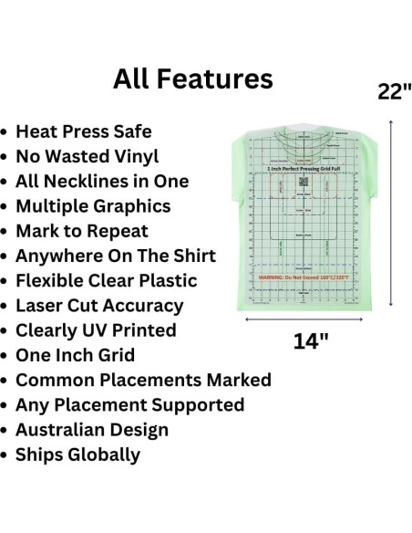 Guía de Prensado para Camisetas MTT PL - Alineación Precisa