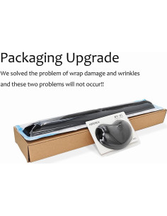 Juego de Reposamuñecas de Gel Ergonómico ABRONDA Negras 2