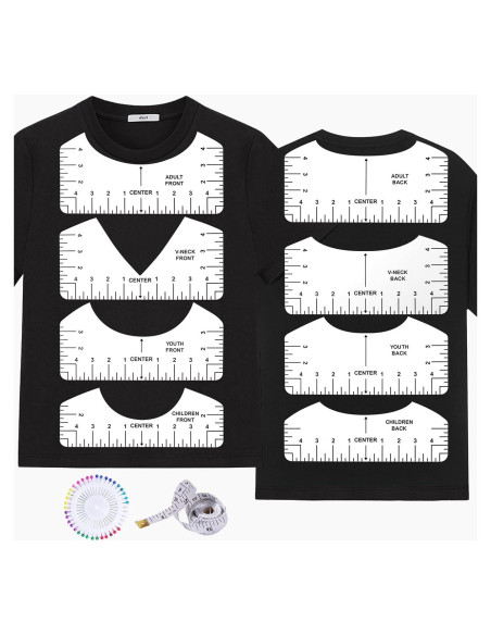 Conjunto de 10 Reglas para Camisetas MFJUNS - PVC Flexible