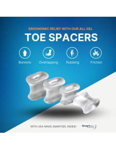 Separadores de Dedos NatraCure - Paquete de 12 Unisex 2