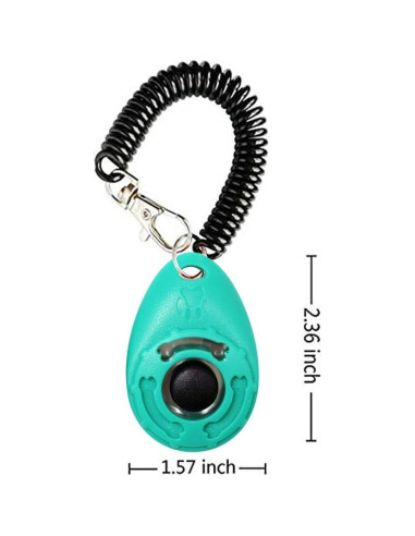Clicker de Entrenamiento para Perros OYEFLY 2-Pack Negro y Azul