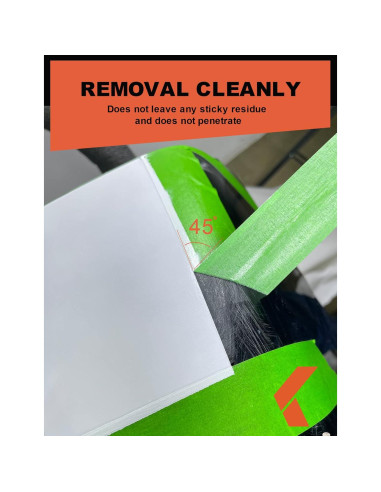 Cinta de Pintor KREFINISH Verde 1.78 cm x 54.86 m - 6 Rollos