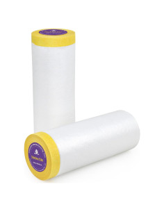 BOMEI Película de Enmascarar Pre-Cinta 150cm x 20.12m - 2 Rollos