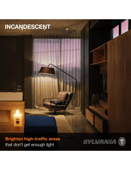 Bombillas nocturnas C7 Sylvania 7W y 4W E12, 8 unidades