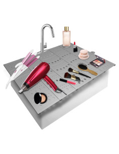 Cubierta de Lavabo Mofason 51.3x40.1cm Gris Organizador