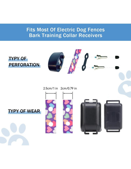 Correa de Reemplazo Rhea Rose 1" para Collar de Choque Correa de Reemplazo Rhea Rose 1" para Collar de Choque