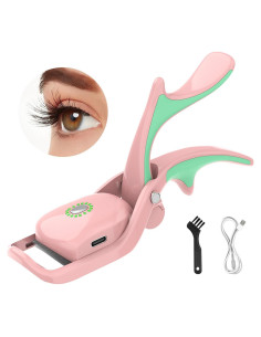 Rizador de Pestañas Eléctrico SMILING SHARK EZ-01 Rosa 3 Niveles