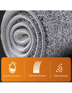 Paños de trapeador de microfibra SUNKI 32" Reemplazo 6 unidades 2