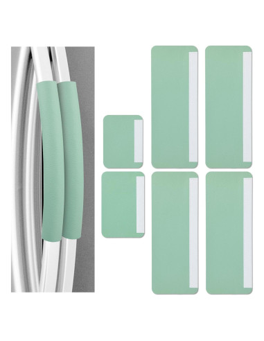 6 Cubiertas de Mango de Refrigerador Windspeed Verde Cuero