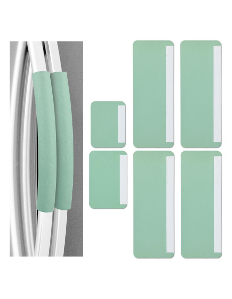 6 Cubiertas de Mango de Refrigerador Windspeed Verde Cuero