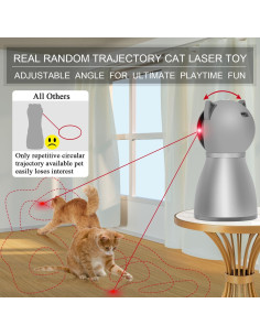 Juguete láser automático para gatos YVE LIFE gris 3 modos 2