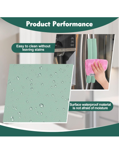 6 Cubiertas de Mango de Refrigerador Windspeed Verde Cuero