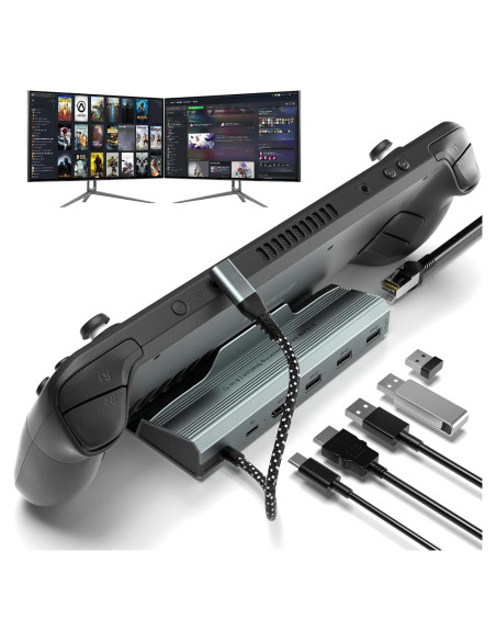 Estación de Acoplamiento 6-en-1 BDFFLY para Steam Deck 4K