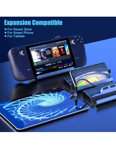 Estación de Acoplamiento 6-en-1 BDFFLY para Steam Deck 4K