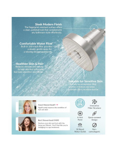 Cabezal de Ducha Filtrado SANYCASA KDF-55 3 Modos 9.5 L/min 2