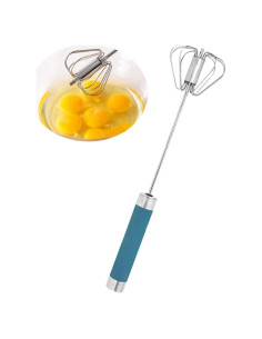 Batidor Semiautomático de Acero Inoxidable Mkzruulf 32CM Azul