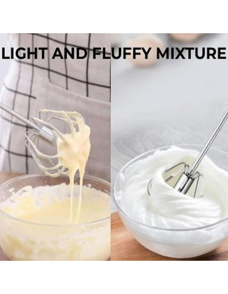 Batidor Semiautomático de Acero Inoxidable Mkzruulf 32CM Azul