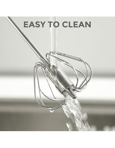 Batidor Semiautomático de Acero Inoxidable Mkzruulf 32CM Azul