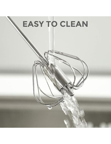 Batidor Semiautomático de Acero Inoxidable Mkzruulf 32CM Azul