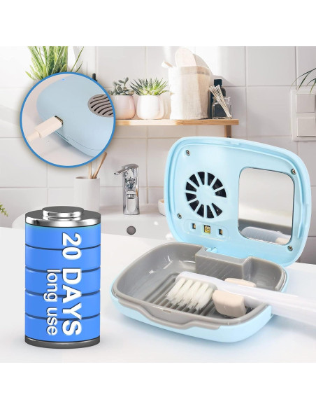 Estuche de viaje para cepillo de dientes BY4U con secado