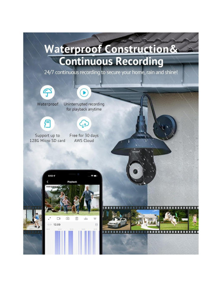 Cámara de Seguridad LaView 4MP Inalámbrica 2 Paquete