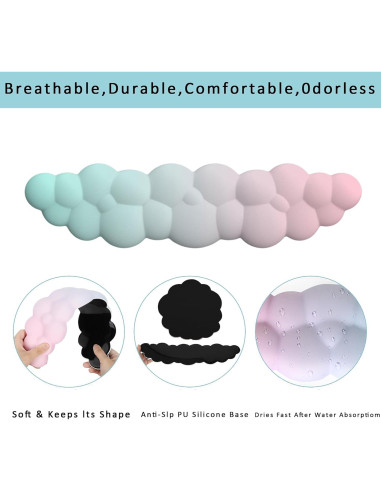 Reposamuñecas Ergonómico OUEST Nube con Espuma de Memoria