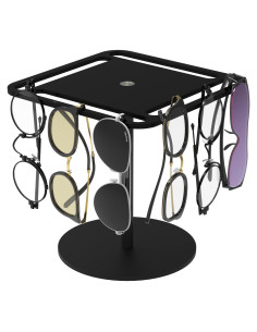 Soporte Giratorio de Acrílico LoengMax para Gafas - Negro