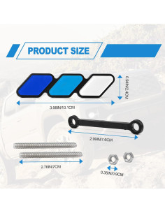 Insignia Decorativa de Rejilla CmeRto Azul 10.1x2.5cm para Toyota 2