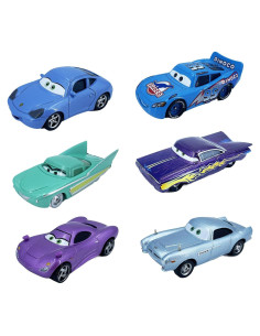 Juego de 6 Coches de Juguete Uimuci Metal 1:55 Portátiles