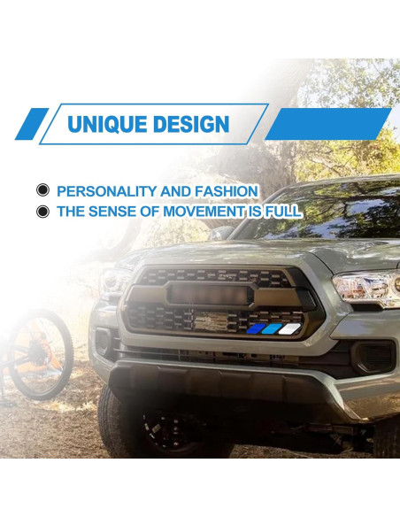 Insignia Decorativa de Rejilla CmeRto Azul 10.1x2.5cm para Toyota