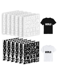 30 Hojas Letras Termoadhesivas Huimdery 1200 Pcs Vinilo 4.06 cm