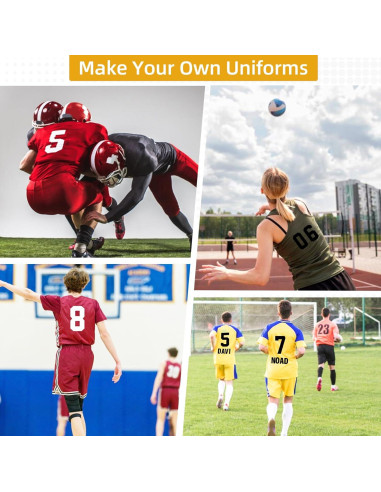 Letras y Números Termoadhesivos Belinreli 462 Piezas 8" y 2"