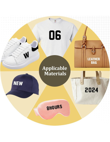 Letras y Números Termoadhesivos Belinreli 462 Piezas 8" y 2"