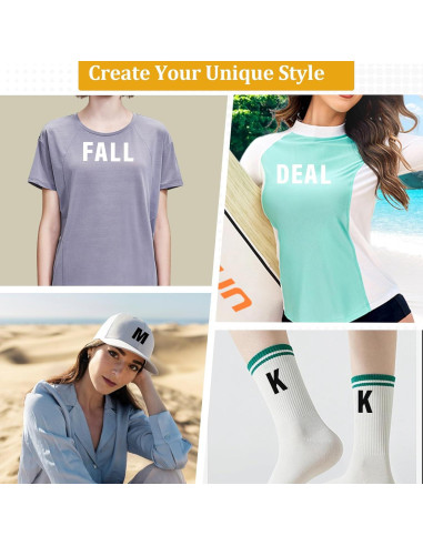 Letras y Números Termoadhesivos Belinreli 462 Piezas 8" y 2"