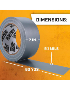 Cinta Adhesiva Plateada Lockport 5cm x 16.8m - Resistente e Impermeable 2