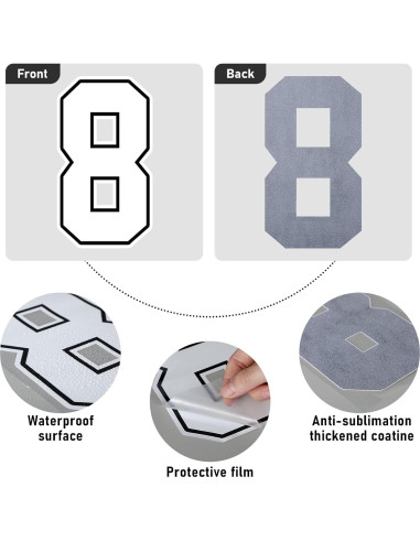 190 Piezas Letras y Números Termoadhesivos Fuutreo 5-20 cm