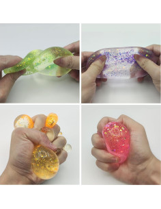 Set de 3 Bolas Antiestrés Brillantes Hofimeta 6.1 cm 2