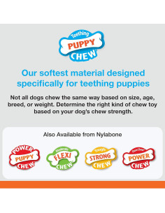 Anillo de Hueso Nylabone para Cachorros Sabor Pollo 2 Unidades 2