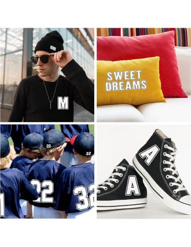 190 Piezas Letras y Números Termoadhesivos Fuutreo 5-20 cm