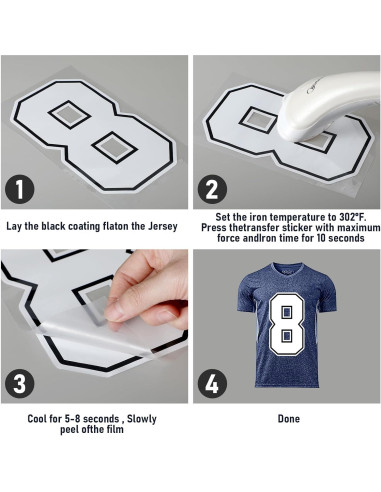 190 Piezas Letras y Números Termoadhesivos Fuutreo 5-20 cm