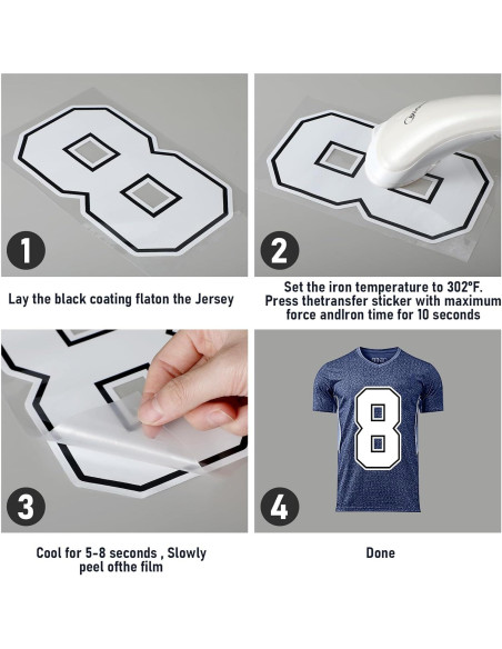 190 Piezas Letras y Números Termoadhesivos Fuutreo 5-20 cm