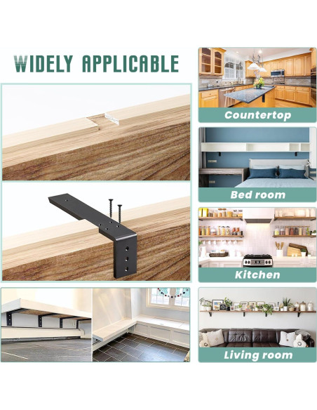 Soportes de Encimera en L WINKER 10" x 6" x 2.5" 2 Paquete