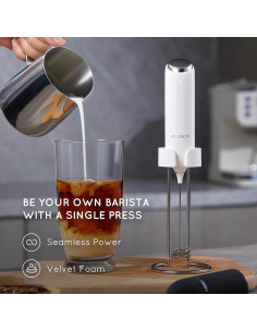 Espumador de Leche Recargable Flendy con Soporte USB-C 2