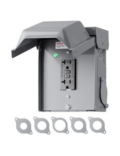 Caja de Salida Eléctrica GFCI 20 AMP Dewenwils a Prueba de Agua