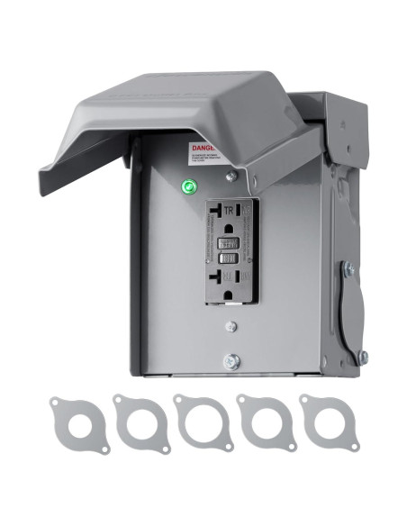 Caja de Salida Eléctrica GFCI 20 AMP Dewenwils a Prueba de Agua