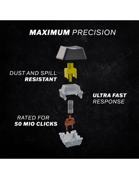 Teclado Mecánico HK GAMING GK61s 61 Teclas RGB Programable