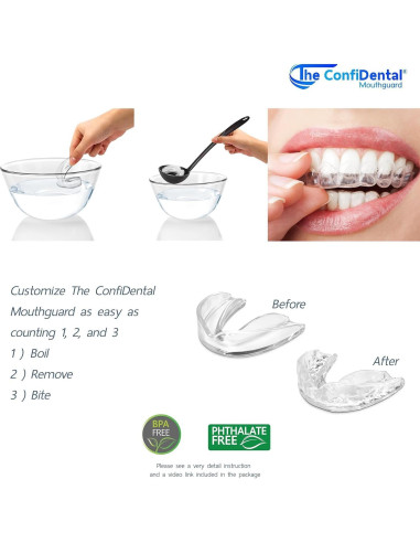 Paquete de 3 Protectores Bucales Moldables ConfiDental