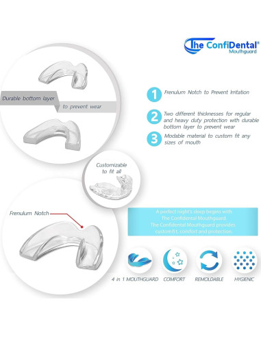 Paquete de 3 Protectores Bucales Moldables ConfiDental